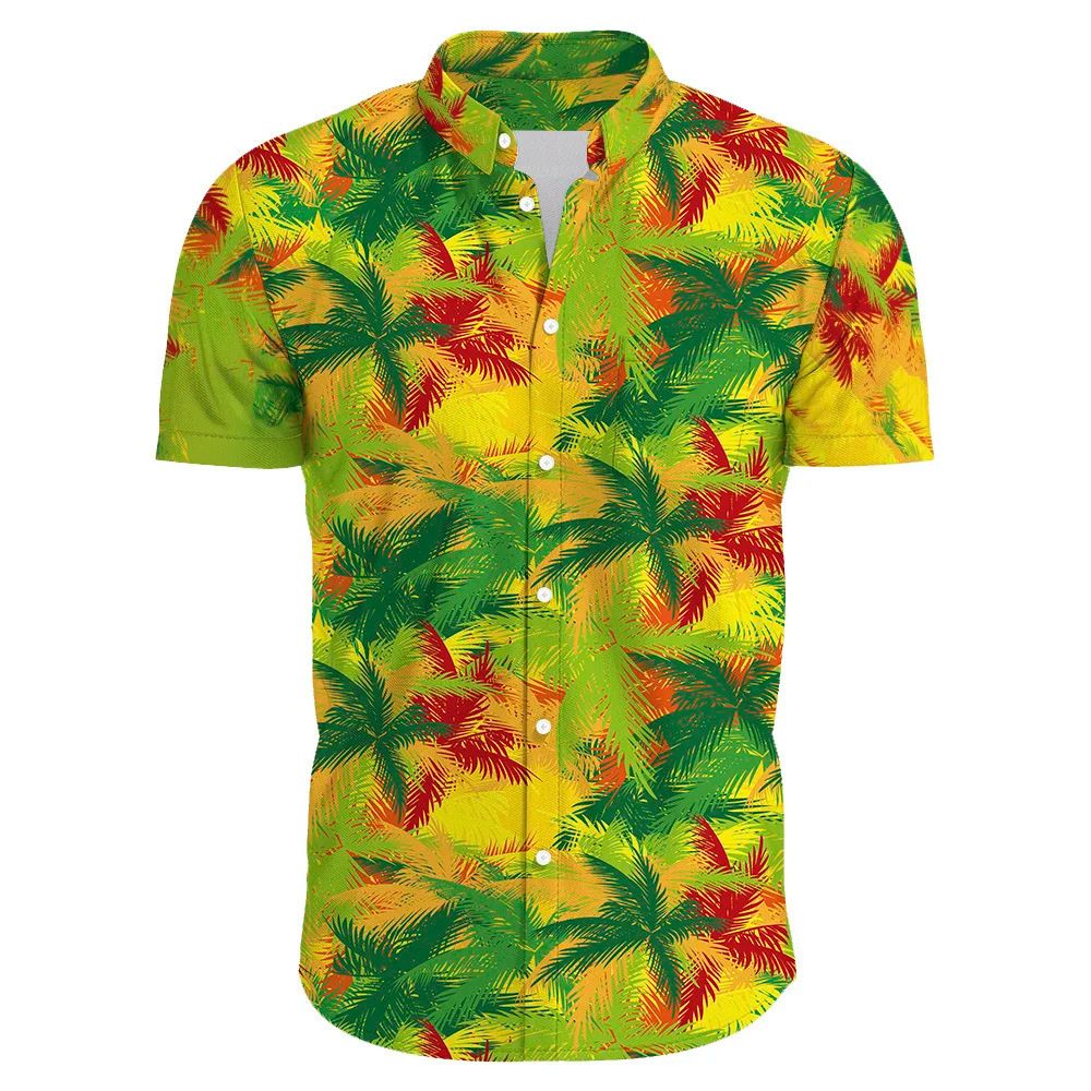 green hawaiian shirts for men