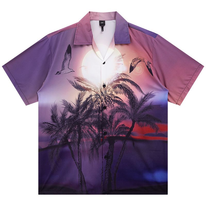 Hawaiian Shirt Purple