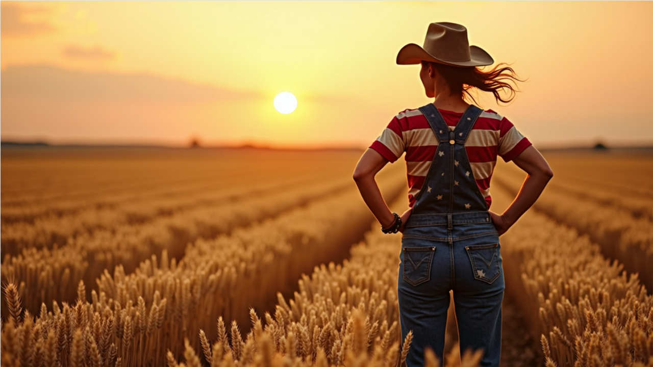 American Flag Overalls